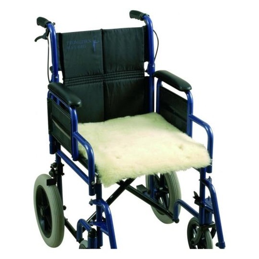 [021509] Peau de mouton pour fauteuil roulant - assise