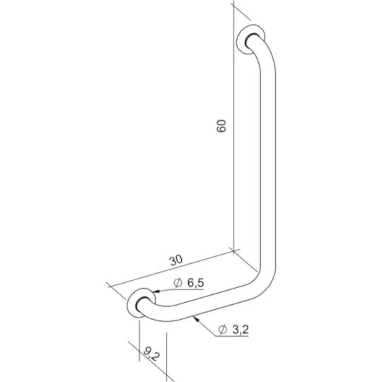 Atlantis Wandbeugel gecoat staal