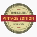 Trybike Steel Vintage loopfiets 2 in 1 mat groen