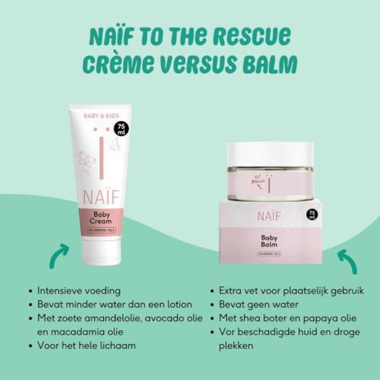Naïf Creme 0% Parfum voor Baby & Kids