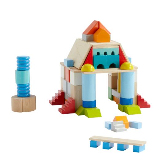 Haba Basisbouwstenen Kleurrijk, set middelgroot (85 stuks)