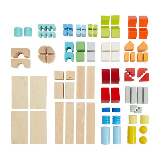 Haba Basisbouwstenen Kleurrijk, set middelgroot (85 stuks)