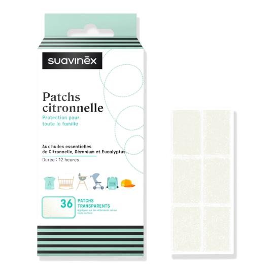 Suavinex Anti-muggen Citronella Set (36 pleisters & 14 tatoeages) (+36m)