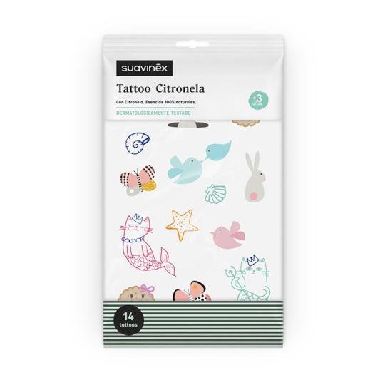 Suavinex Anti-muggen Citronella Set (36 pleisters & 14 tatoeages) (+36m)