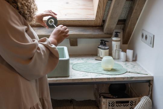 Baby on the Move Afdruipmat en Borstel