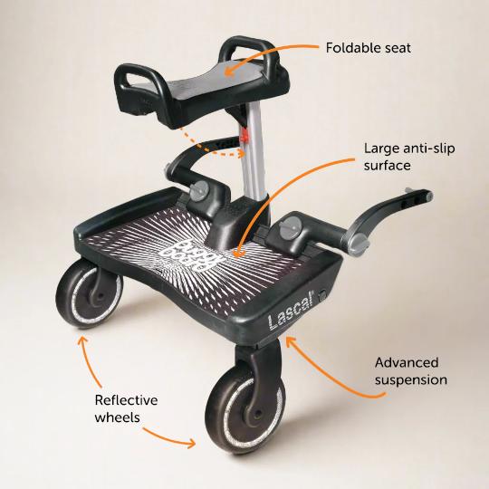 LASCAL Buggy Board  Maxi + Saddle