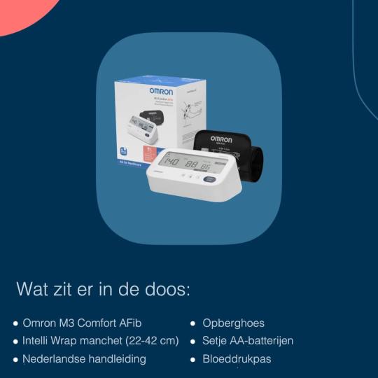 Omron Bloeddrukmeter M3 Comfort AFIB (NEW)