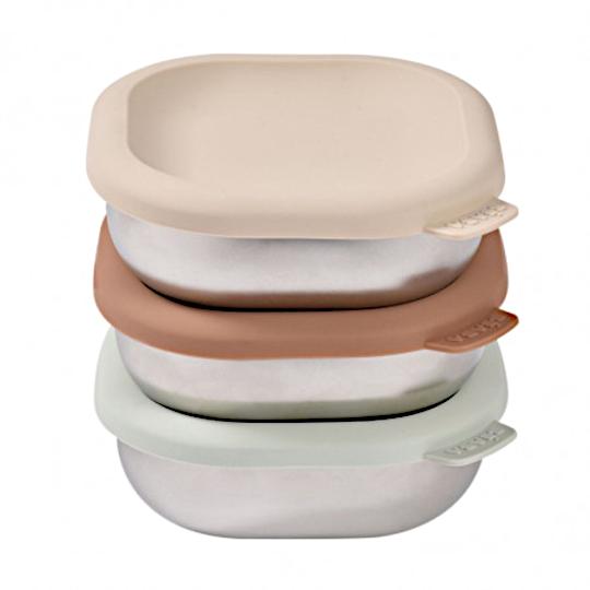 BÉABA RVS Snack Doosjes Multi-Use (3 stuks)