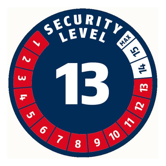 Abus Vouwslot Bordo 6200K/90 zwart SH