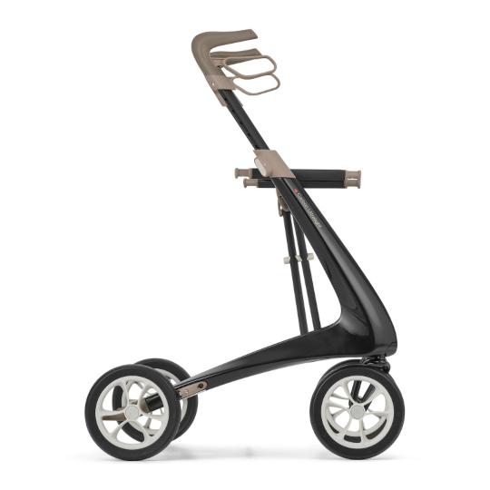 220477 Rollator 4-wiels Carbon UltraLight BREED (incl. grote weekendtas)