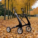 220477 Rollator 4-wiels Carbon UltraLight BREED (incl. grote weekendtas)