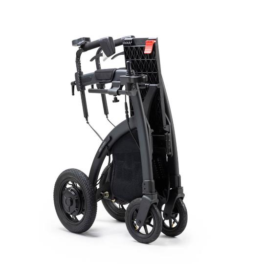 220477 Rollator 4-wiels Rollz Motion Electric (rolstoelpakket, bagagetas, 3 in 1 en pomp incl.)(Mat Zwart)