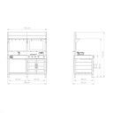 EXIT Yummy 200 Houten buitenkeuken (Naturel)