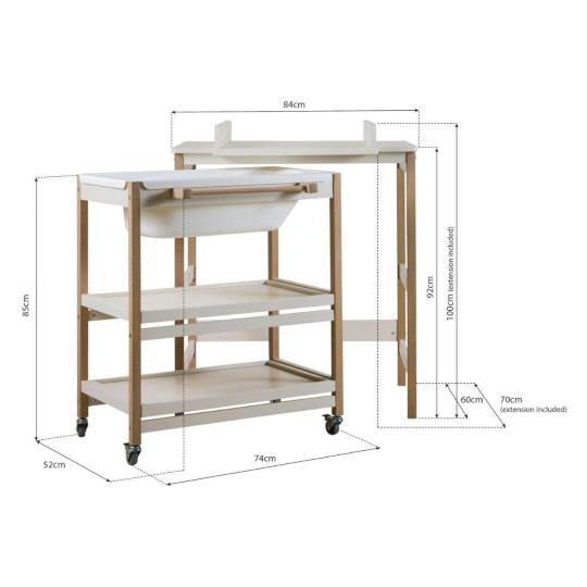 Quax Luiertafel met Bad Smart