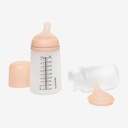 Suavinex Flespakket Zero Zero (270ml Fles gem.doorstroom + Zuigspeen + Siliconen zakje fair)