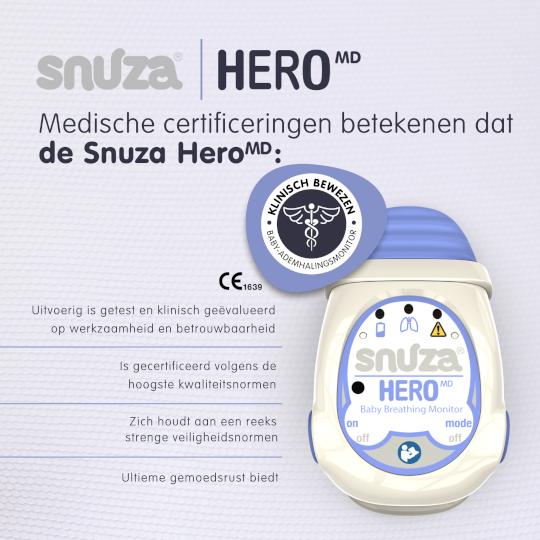 Snuza Hero MD Ademhalingsbabymonitor