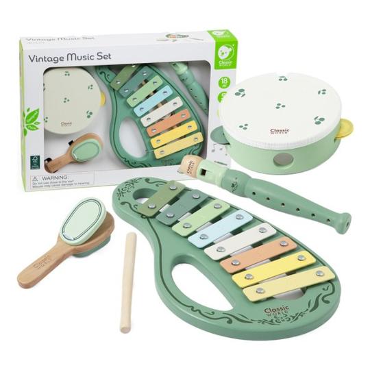 Classic World Houten Muziekset Vintage