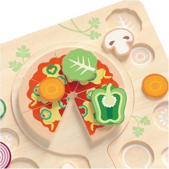 Classic World Houten Vormenpuzzel Pizza