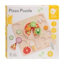 Classic World Houten Vormenpuzzel Pizza