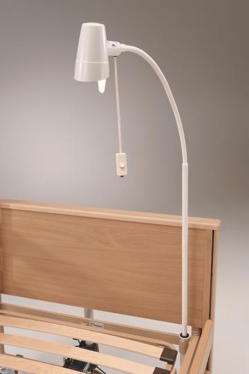 Burmeier Sira Leeslamp te bevestigen in de insteekhuls aan het hoofdeinde van het bed