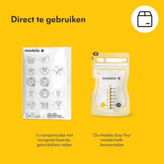Medela Moedermelkbewaarzakjes met schenktuit (100st)