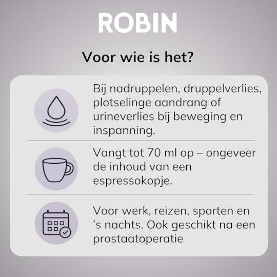 Robin Wasbaar Incontinentieondergoed heren