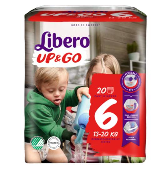 Libero Up & Go Broekluiers maat 6 (13-20kg) 18st.