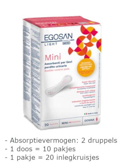 Egosan Light Lady Pads (Doos)