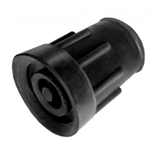 Dop voor wandelstok 19mm zwart (verpakt per 2)