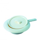 Bedpan met deksel (Kunststof, Rond)