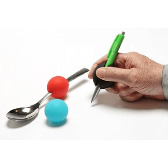 Verdikking voor bestek of pen Gripoballs 3 st. (volwassenen, blauw)