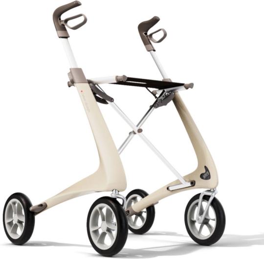 220477 Rollator 4-wiels Carbon UltraLight (incl. grote weekendtas)