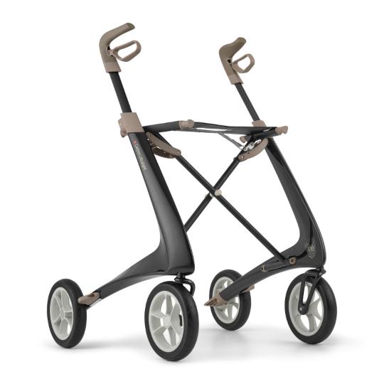 220477 Rollator 4 wielen Carbon Ultra Light zwart BREED