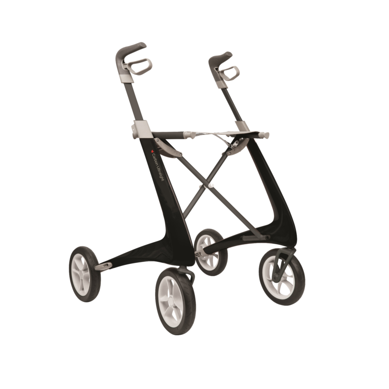 220477 Rollator 4-wiels Carbon UltraLight (incl. grote weekendtas)