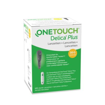 Diabetes One Touch Delica Lancet Naalden (100stuks)