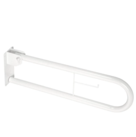 LINIDO Toiletbeugel (handgreep) opklapbaar staal gecoat 60 cm wit