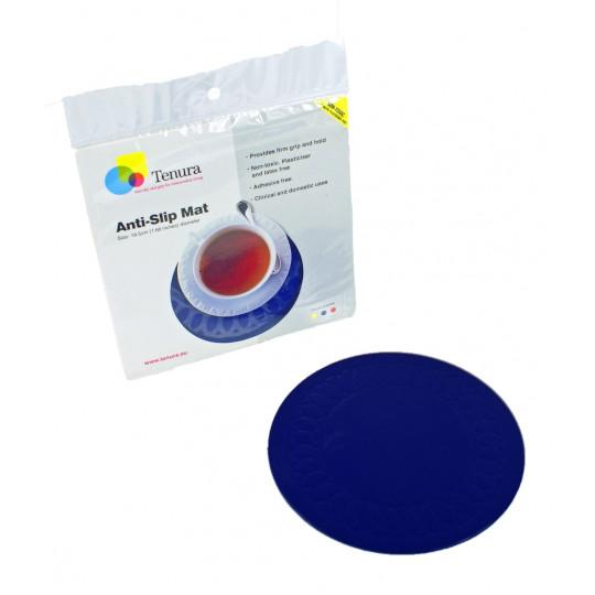 Anti-slip mat rond 19cm blauw