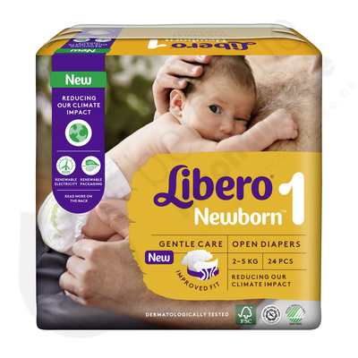 Libero Newborn 1 Wegwerpluiers (24st, 2-5kg) (pakje)