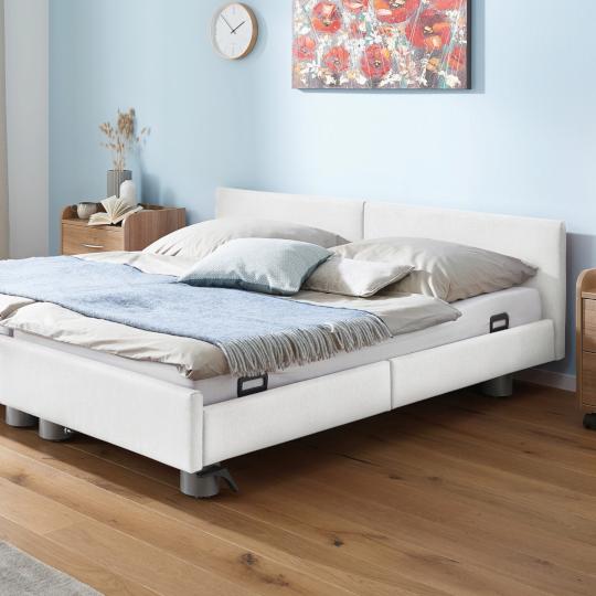 Burmeier Regia Partnerbed - 24V (Nobla mala, Hotel look kunstleder en Zonder onrusthekken)