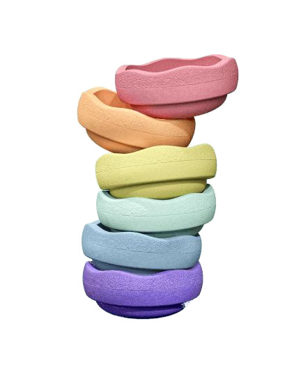 Stapelstein Original Rainbow Pastel (Set van 6)