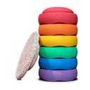 Stapelstein Super Confetti Rainbow Classic (Set van 6+1)
