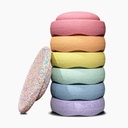 Stapelstein Super Confetti Rainbow Pastel (Set van 6+1)