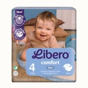 Libero Comfort 4 Wegwerpluiers New (37st, 9-14kg) (pakje)