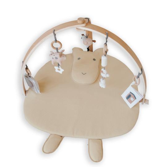 Bamboom Speelmat met houten mobiele armen (Schaap)