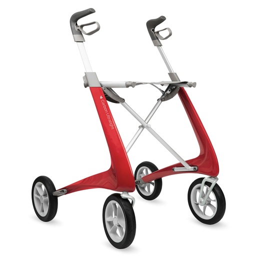 [021730] 220477 Rollator 4-wiels Carbon UltraLight (incl. grote weekendtas)