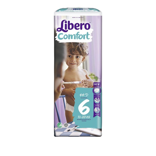 [021866] Libero Comfort Wegwerpluiers 6 Extra-Large 13-20kg 42 st. (pakje)