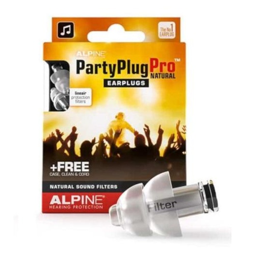 [028861] Alpine PartyPlug Pro Natural earplugs 1 paire