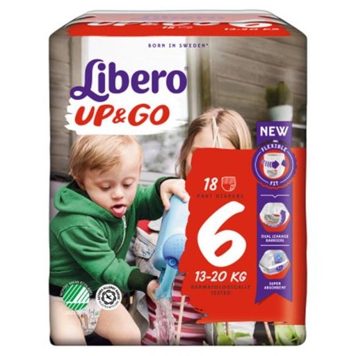 [022058] Libero Up & Go 6 Broekluiers (18st, 13-20kg) (pakje)