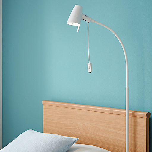 [039187] Burmeier Lampe de lecture Led pour lit Care montage sur tête de lit