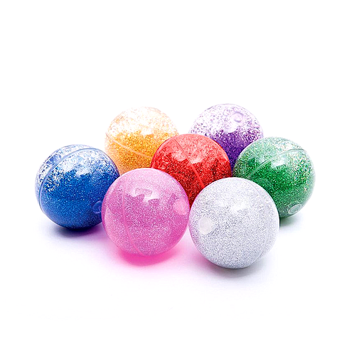[039195] Regenboog glitter ballen